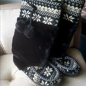 Winter sweater boots